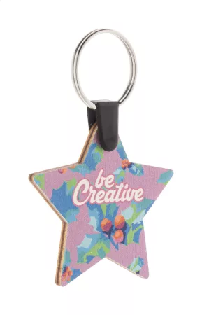 Fjerny Creative egyedi karácsonyi kulcstartó, csillag