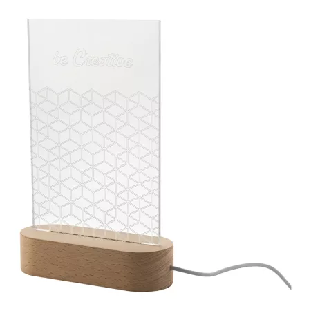 Woodify LED-es trófea, téglalap