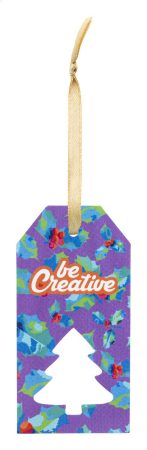 PrinTag Plus egyedi ajándékcímke, karácsonyfa