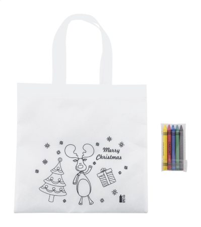 Julfar Shop színezhető karácsonyi táska