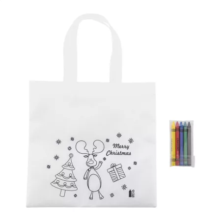 Julfar Shop színezhető karácsonyi táska