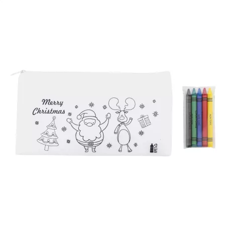 Julfar Draw színezhető karácsonyi tolltartó