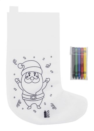 Julfar Gift színezhető karácsonyi zokni