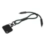 CuffCharge 60 W-os RPET mobiltartós csuklópánt kábellel