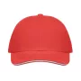 6 panel baseball sapka 260g/m²
