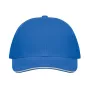 6 panel baseball sapka 260g/m²