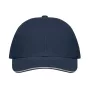 6 panel baseball sapka 260g/m²