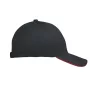 6 panel baseball sapka 260g/m²