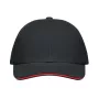 6 panel baseball sapka 260g/m²