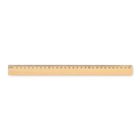 Fa vonalzó 30 cm