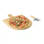 Bambusz pizzadeszka és vágó