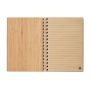 A5 gyűrűs bambusz jegyzetfüzet