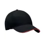 5 panel baseball sapka 260g/m²