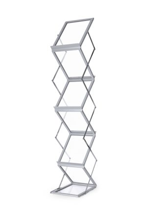 Z szórólaptartó fém bőrönddel