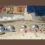 Petanque 6 acélgolyóval