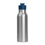 Szilikon fedelű fém ivópalack, 600 ml