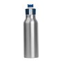 Szilikon fedelű fém ivópalack, 600 ml