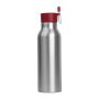 Szilikon fedelű fém ivópalack, 600 ml