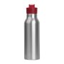 Szilikon fedelű fém ivópalack, 600 ml