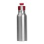 Szilikon fedelű fém ivópalack, 600 ml