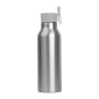 Szilikon fedelű fém ivópalack, 600 ml