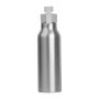 Szilikon fedelű fém ivópalack, 600 ml