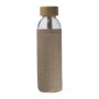 Üveg ivópalack juta tokban, 500 ml