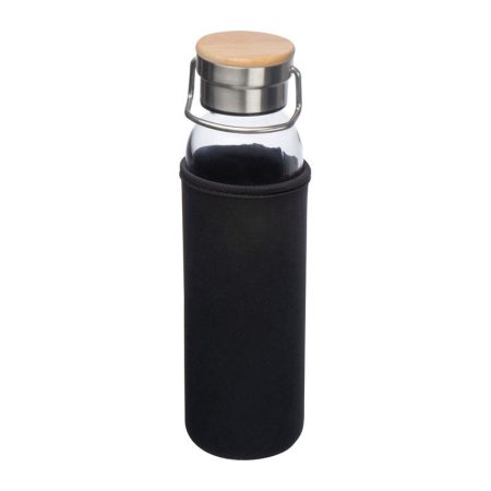 Üveg ivópalack neoprén tokban, 600 ml
