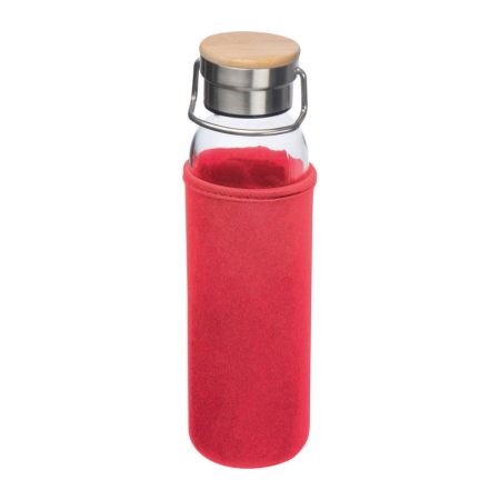 Üveg ivópalack neoprén tokban, 600 ml