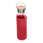 Üveg ivópalack neoprén tokban, 600 ml