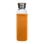 Üveg ivópalack neoprén tokban, 600 ml