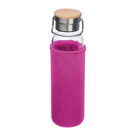 Üveg ivópalack neoprén tokban, 600 ml