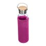 Üveg ivópalack neoprén tokban, 600 ml
