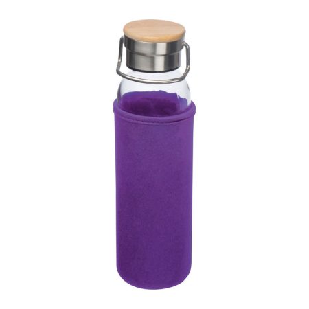 Üveg ivópalack neoprén tokban, 600 ml