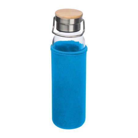 Üveg ivópalack neoprén tokban, 600 ml