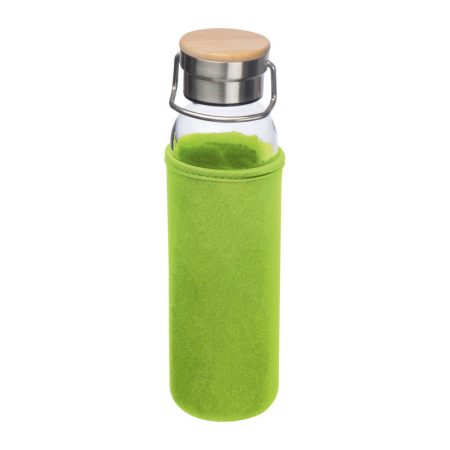 Üveg ivópalack neoprén tokban, 600 ml