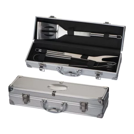 Grillező készlet hordozható tokban