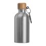 Rozsdamentes acél ivópalack karabinerrel, 400ml