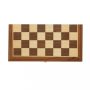Elegáns, fából készült, összecsukható sakk-készlet