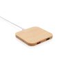 Bambusz 5W-os vezeték nélküli töltő USB-vel