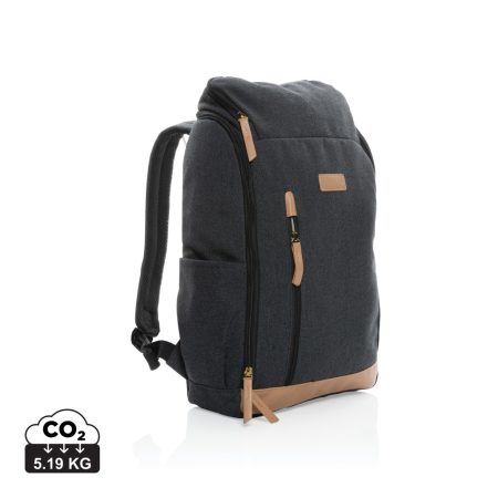 Impact AWARE™ 16oz. újrahasznosított vászon laptop hátizsák