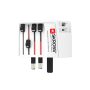 SKROSS világjáró adapter MUV 2 pólusú USB-A-val és C-vel