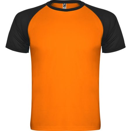 Sportos póló, kontrasztos rövid raglán ujjakkal