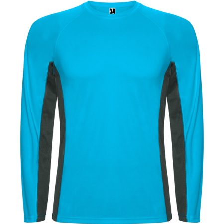 SHANGHAI L/S Kombinált technikai póló, két poliészterből