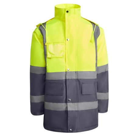 MERAK Kombinált és bélelt, jól láthatósági parka