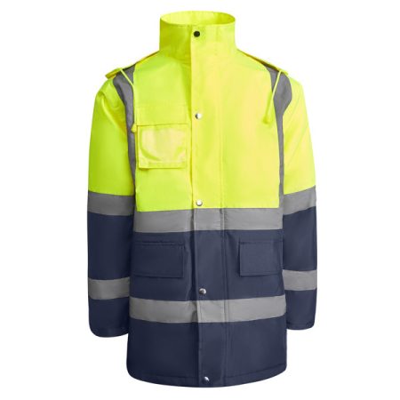 MERAK Kombinált és bélelt, jól láthatósági parka