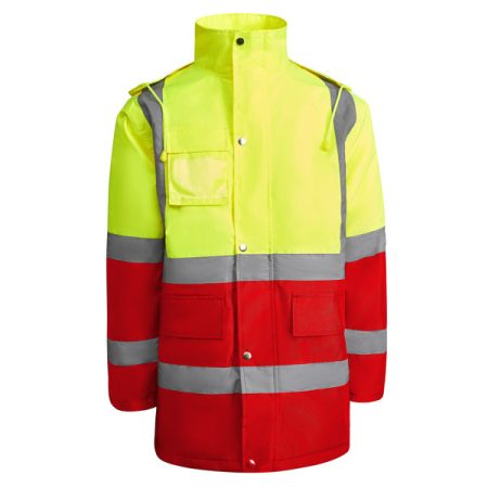 MERAK Kombinált és bélelt, jól láthatósági parka