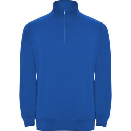 ANETO Azonos árnyalatú, félig cipzáros, magas nyakú pulóver